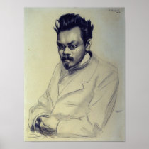 Portrait of Alexei M. Remizov, 1907 Poster