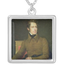 Portrait of Alphonse de Lamartine , 1831 Custom Necklace