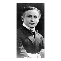 Portrait of American Magician Harry Houdini Customized Photo Card