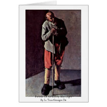 Portrait Of An Elderly Man (Age) By La Tour George Greeting Card