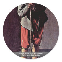 Portrait Of An Elderly Man (Age) By La Tour George Sticker