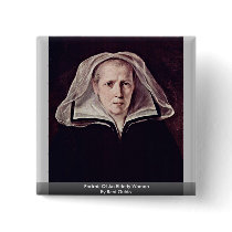 Portrait Of An Elderly Woman By Reni Guido Buttons