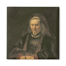 Portrait of an Elderly Woman, c. 1650 Fridge Magnet