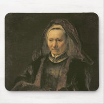 Portrait of an Elderly Woman, c. 1650 Mouse Pad