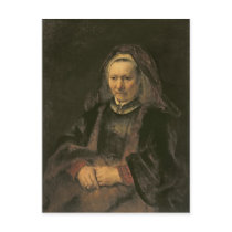 Portrait of an Elderly Woman, c. 1650 Post Cards