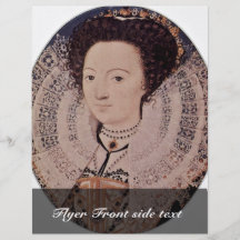 Portrait Of An Unknown Lady Oval By Nicholas Flyers