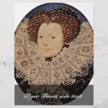 Portrait Of An Unknown Lady Oval By Nicholas Hilli Full Color Flyer
