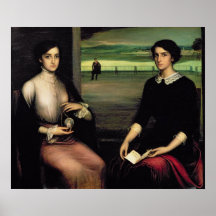Portrait of Angeles and Fuensanta Print