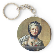 Portrait Of Anne-Marie Françoise Doré Key Chains