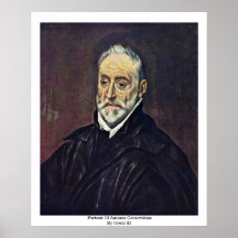 Portrait Of Antonio Covarrubias By Greco El Poster