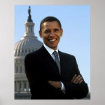 Portrait of Barack Obama Posters