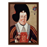 Portrait Of Barbe De Preux By Meister Der Barbe De Greeting Cards