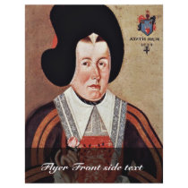 Portrait Of Barbe De Preux By Meister Der Barbe De Full Color Flyer