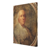 Portrait of Benjamin Franklin, c.1780 canvas prints