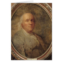 Portrait of Benjamin Franklin, c.1780 cards
