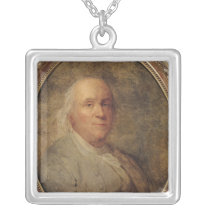 Portrait of Benjamin Franklin, c.1780 necklaces