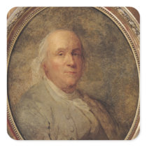 Portrait of Benjamin Franklin, c.1780 stickers