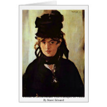 Portrait Of Berthe Morisot Greeting Card