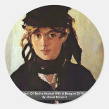 Portrait Of Berthe Morisot Sticker