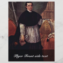 Portrait Of Bishop Benedetto Ganassoni By Longhi Custom Flyer