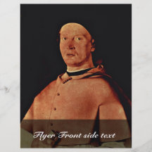 Portrait Of Bishop Bernardo De 'Rossi By Lotto Lor Custom Flyer