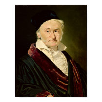 Portrait of Carl Friedrich Gauss, 1840 posters