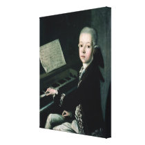 Portrait of Carl Graf Firmian at the piano canvas prints