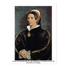 Portrait Of Catarina Howard 5Th Wife Of King Henry Post Card
