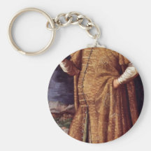 Portrait Of Chaireddin Pasha By Italienischer Meis Key Chain