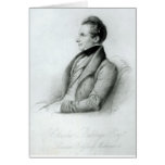 Portrait of Charles Babbage  1832 Cards