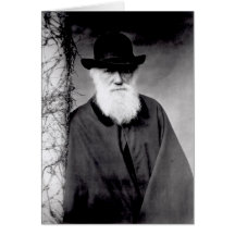 Portrait of Charles Darwin  1881 Greeting Card