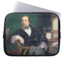 Portrait of Charles Dickens (oil on canvas) Laptop Computer Sleeves