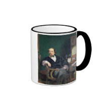 Portrait of Charles Dickens (oil on canvas) Mug