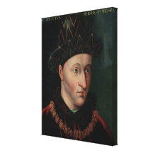 Portrait of Charles VII Gallery Wrap Canvas