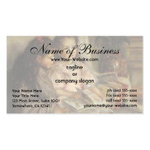Portrait of Children by Pierre Auguste Renoir Business Card Templates