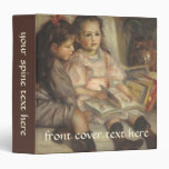 Portrait of Children, Renoir Vintage Impressionism 3 Ring Binder