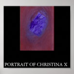 Portrait of Christina X: Painting Reproduction