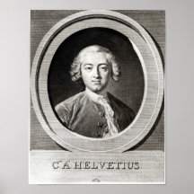 Portrait of Claude Adrien Helvetius  french Posters