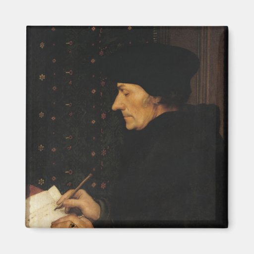 Portrait of Desiderius Erasmus Fridge Magnets
