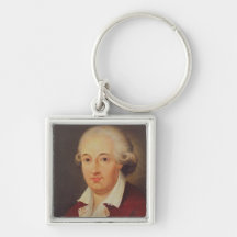 Portrait of Domenico Cimarosa Keychains