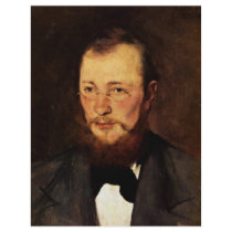 Portrait Of Dr. Frederick Rauert By Leibl Wilhelm Letterhead Template