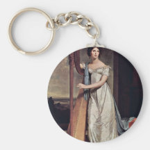 Portrait Of Eliza Ridgely (The Lady With The Harp) Keychains