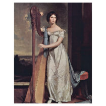 Portrait Of Eliza Ridgely (The Lady With The Harp) Letterhead