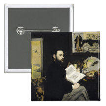 Portrait of Emile Zola  1868 Pins