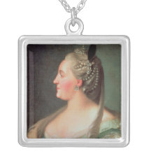 Portrait of Empress Catherine II the Great Custom Necklace