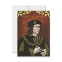 Portrait of English King Richard III Custom Announcements