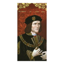 Portrait of English King Richard III Photo Card Template