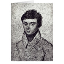 Portrait of Evariste Galois Greeting Card