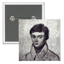 Portrait of Evariste Galois buttons