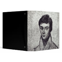 Portrait of Evariste Galois binders